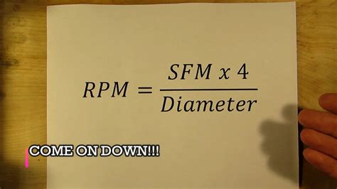 rpm cnc machine|how to calculate rpm.